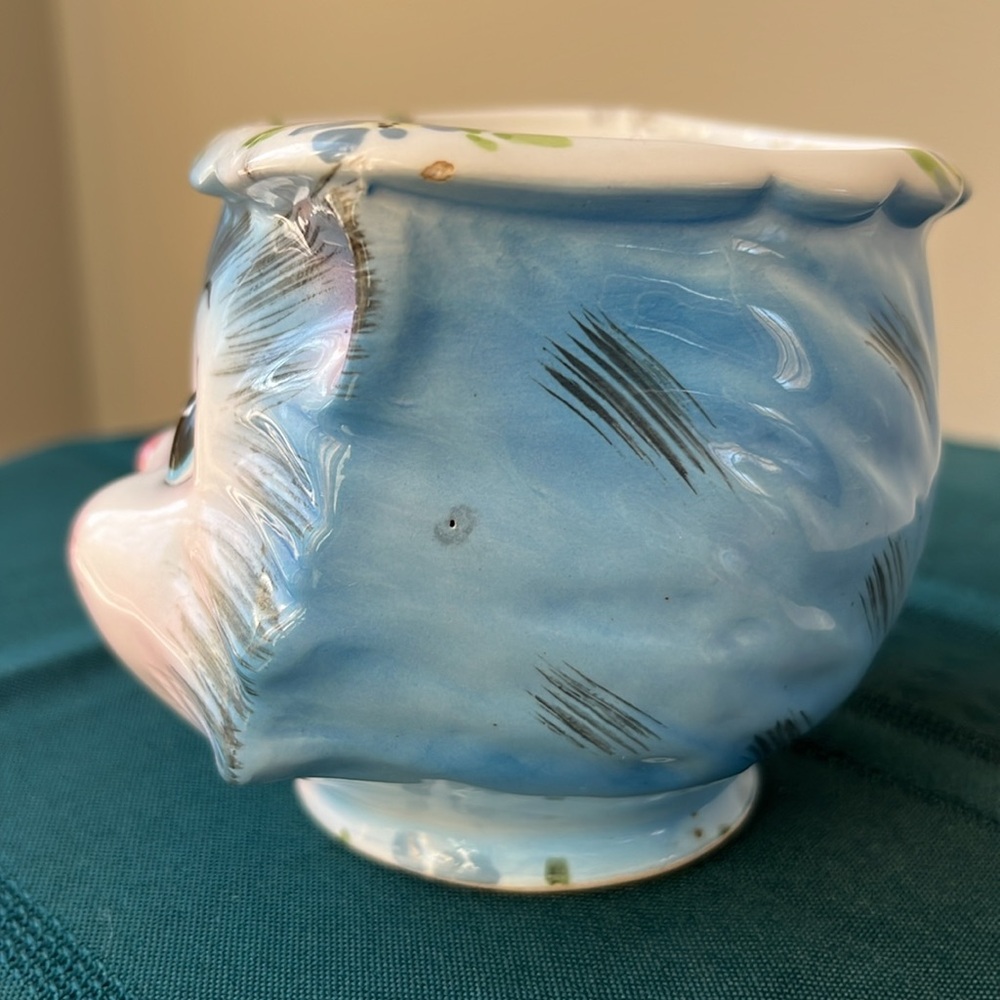 Vintage Lefton Miss Priss Cat‎ Sugar Bowl 1508 Anthropomorphic Kitty Head… - Picture 5 of 12